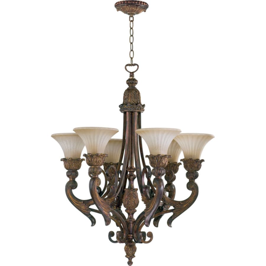 Quorum International Madeleine 6 Light 1 Tier Chandelier Corsican Gold