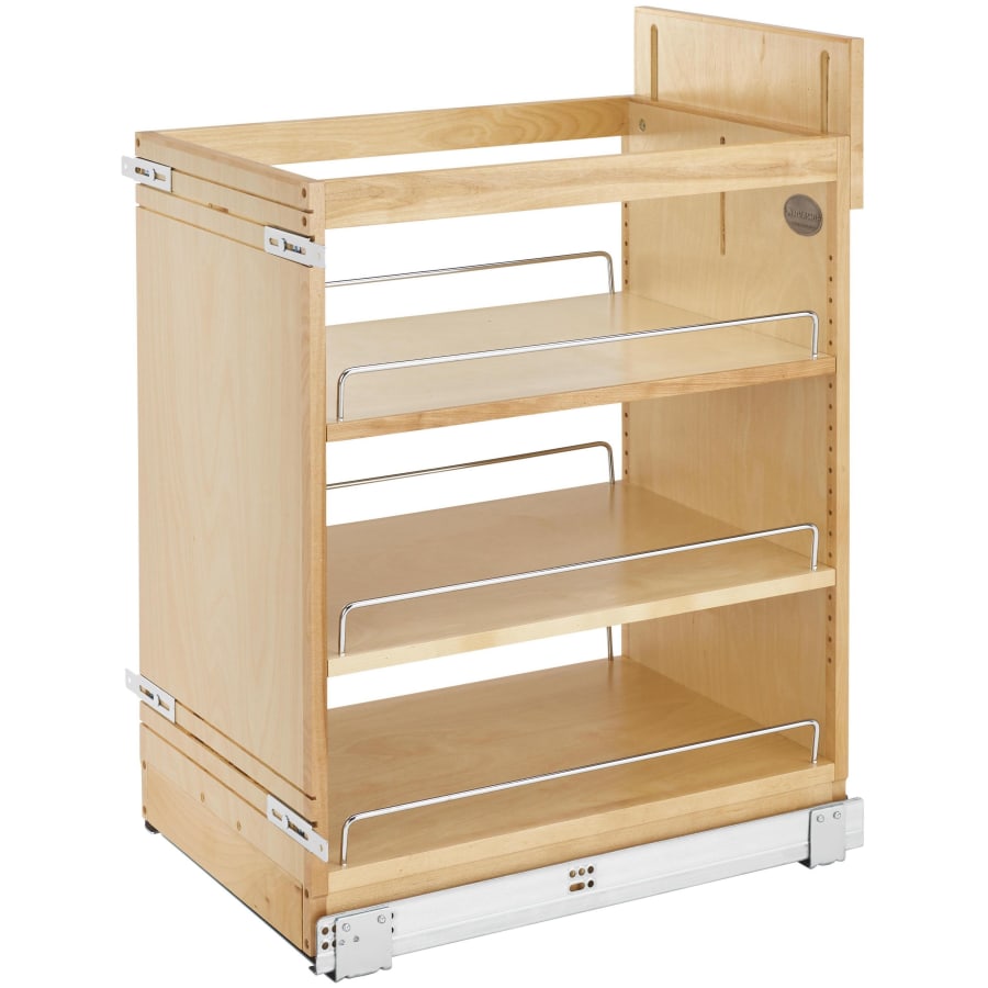 Rev-A-Shelf Wood Classics Soft Close 14-3/4"W Pull Out Base Cabinet Slide Out Organizer with BLUMOTION Slides Maple