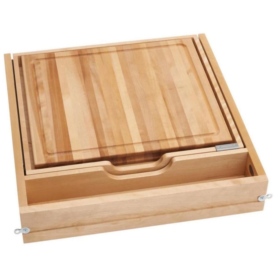 REV-A-SHELF Wood Knife Organizer and Cutting Board Replacement Drawer System - Thumbnail 3