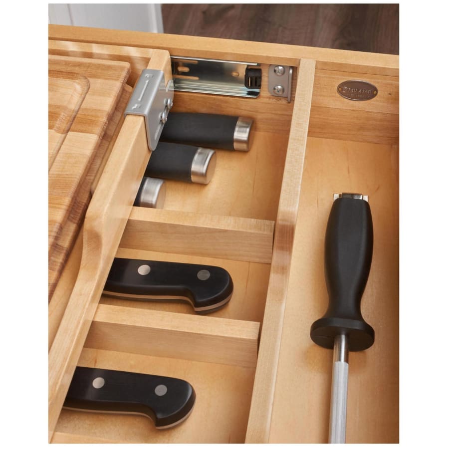 REV-A-SHELF Wood Knife Organizer and Cutting Board Replacement Drawer System - Thumbnail 4