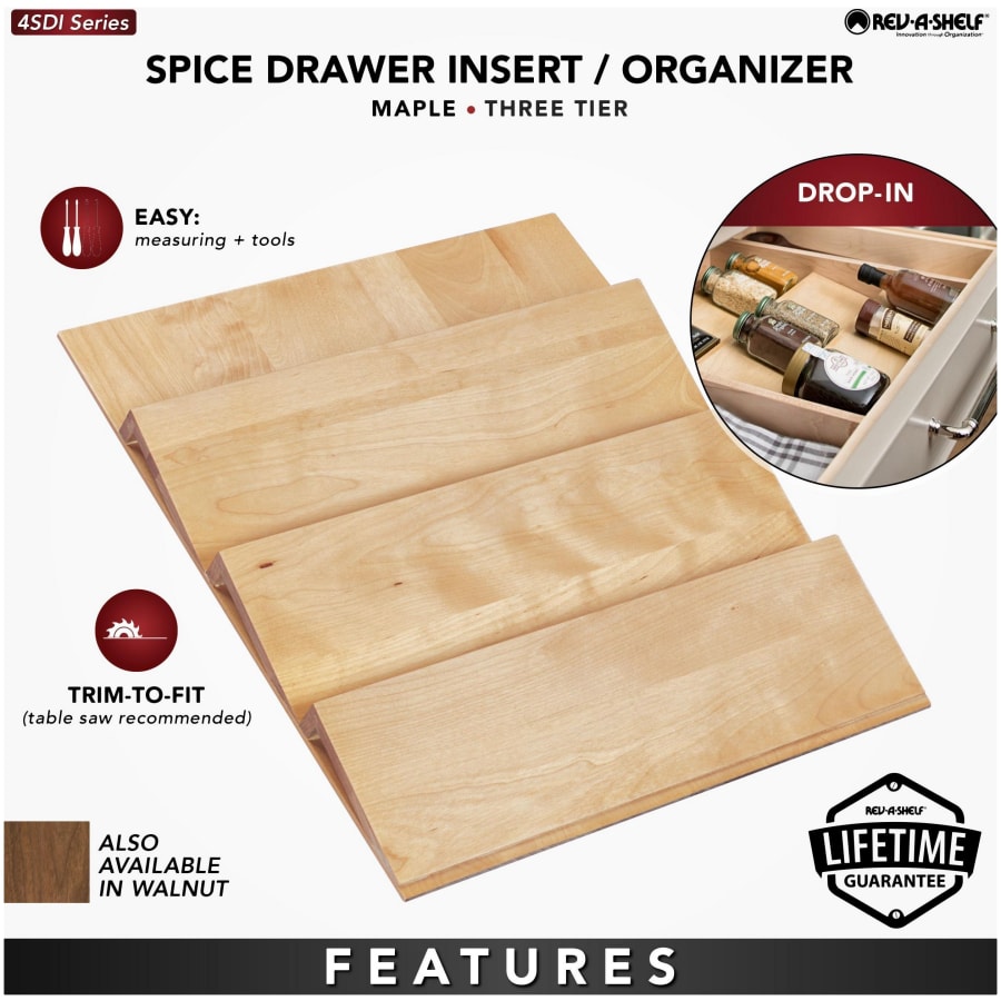 Wood Spice Drawer Insert - Thumbnail 3