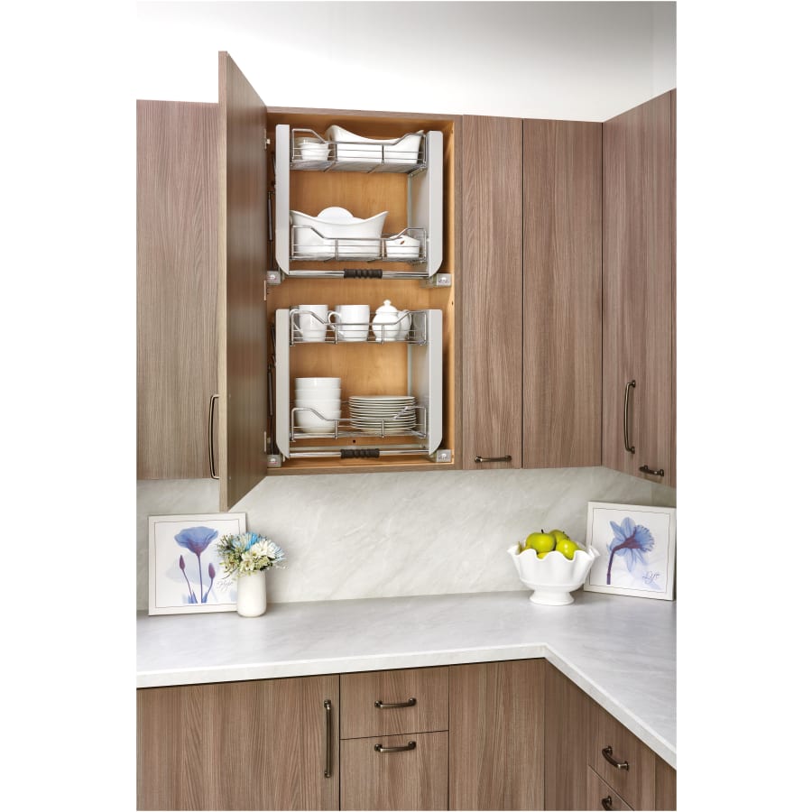 Pull-Down Wall Cabinet Organizer - Thumbnail 2