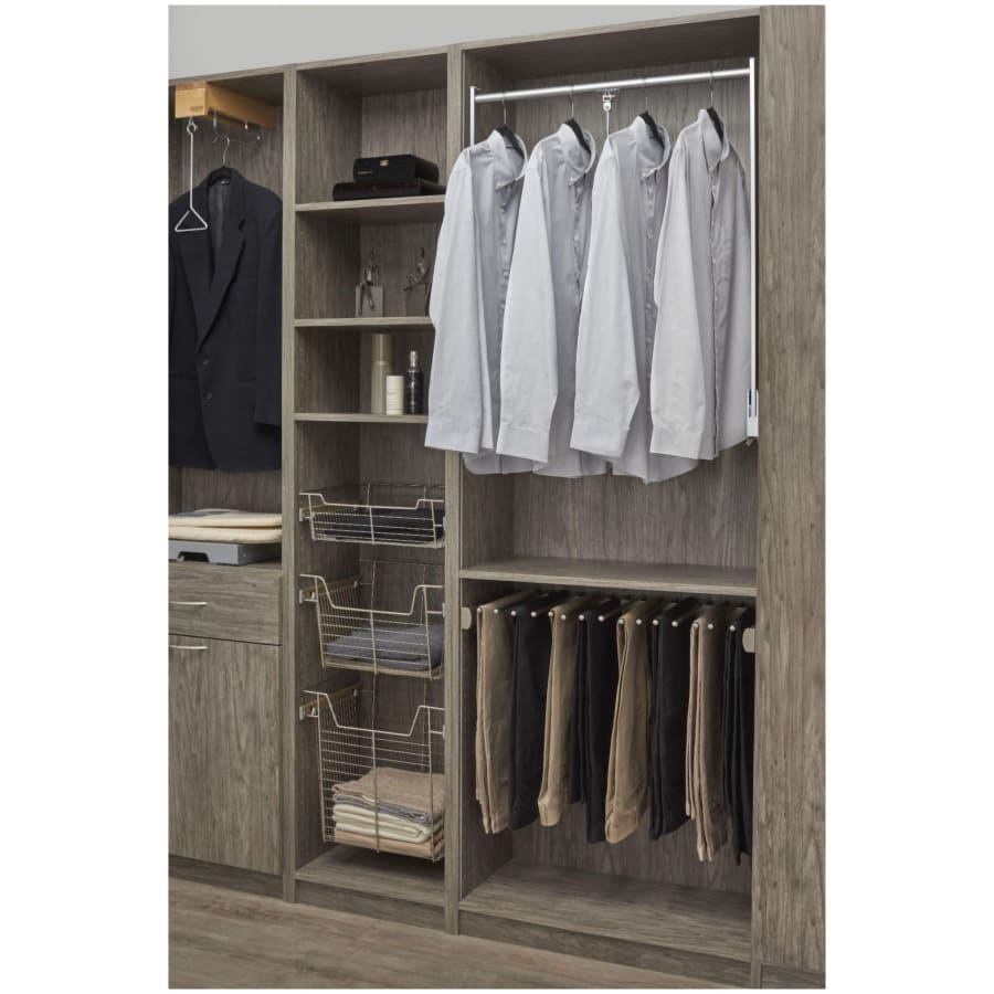 Lowering closet rod clearance