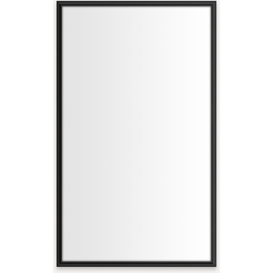 Robern Main Line 23-1/4" x 39-3/8" Framed Single Door Medicine Cabinet with Soft Close Hinges, Interior Lighting, USB Charging Ports, and Electrical Outlets Brushed Black