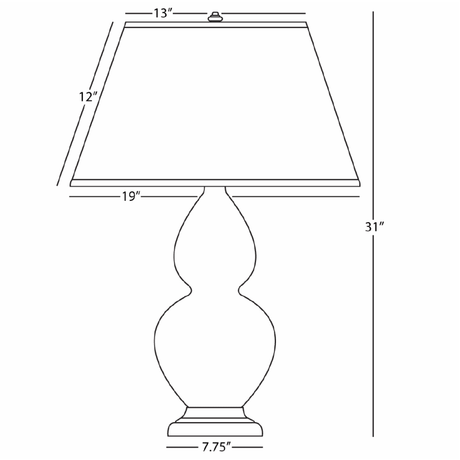 Robert Abbey-DBL Gourd DUP LUC Accent TL-Line Drawing