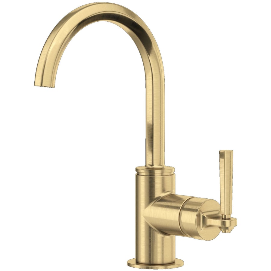 Rohl Modelle 1.2 GPM Single Hole Bathroom Faucet Antique Gold