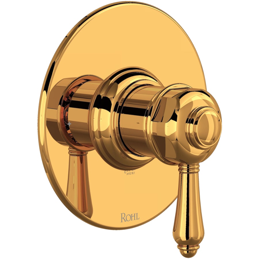 Rohl Pressure Balanced Valve Trim Only with Single Lever Handle - Less Rough In Italian Brass