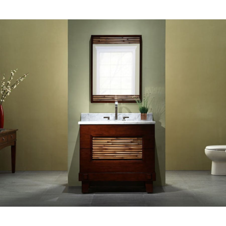 Bambu 36-3/4 in. Wood Vanity Base in Dark Bamboo Bambu 36-3/4 in. Wood Vanity Base in Dark Bamboo