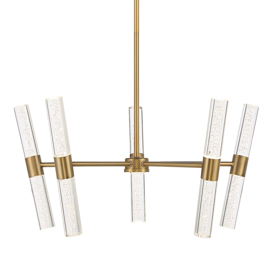 Savoy House Arlon 10 Light 26" Wide LED Sputnik Chandelier Warm Brass