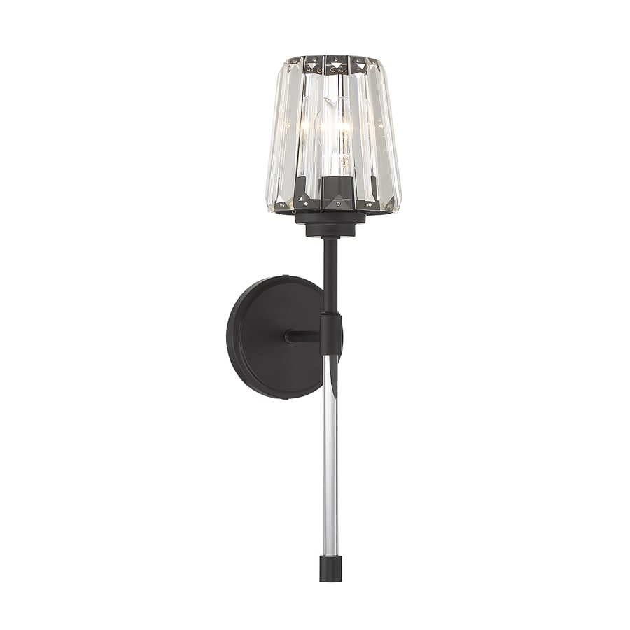 Savoy House Garnet 21" Tall Wall Sconce Matte Black
