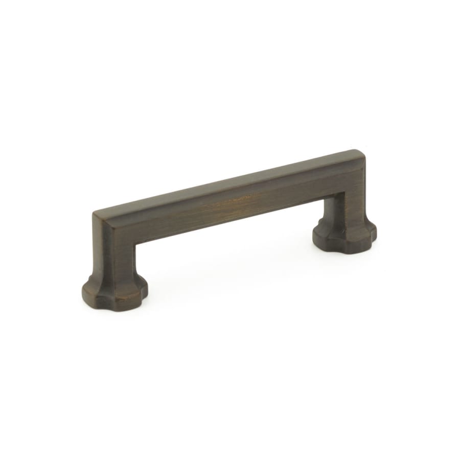 Schaub and Company Empire 3-1/2" Center to Center Traditional Grand Handle Cabinet Pull Ancient Bronze