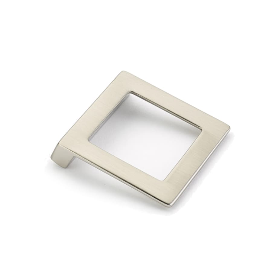 Italian Designs Collection 1.25 in. Center-to-Center Satin Nickel Finger Cabinet Pull Italian Designs Collection 1.25 in. Center-to-Center Satin Nickel Finger Cabinet Pull