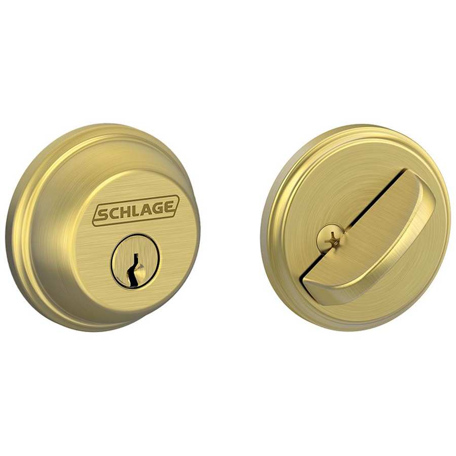 Cleページ❷ Schlage B60N608 Single Cylinder Keyed Entry Grade 1 Deadbolt