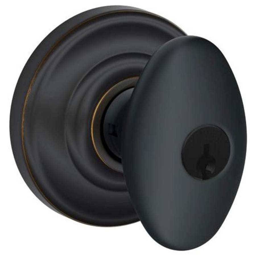 Schlage Siena Keyed Entry Door Knob Set with Decorative Andover Trim Aged Bronze