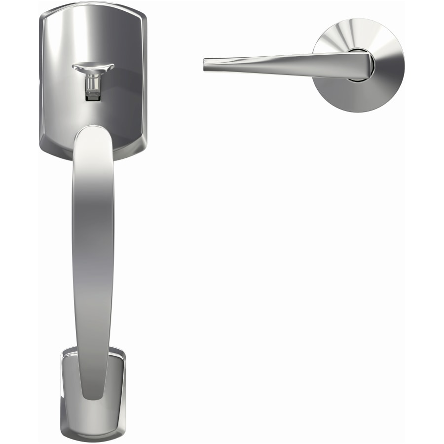 Schlage-FC285-GRW-ELR-KIN-Bright Chrome Head On View