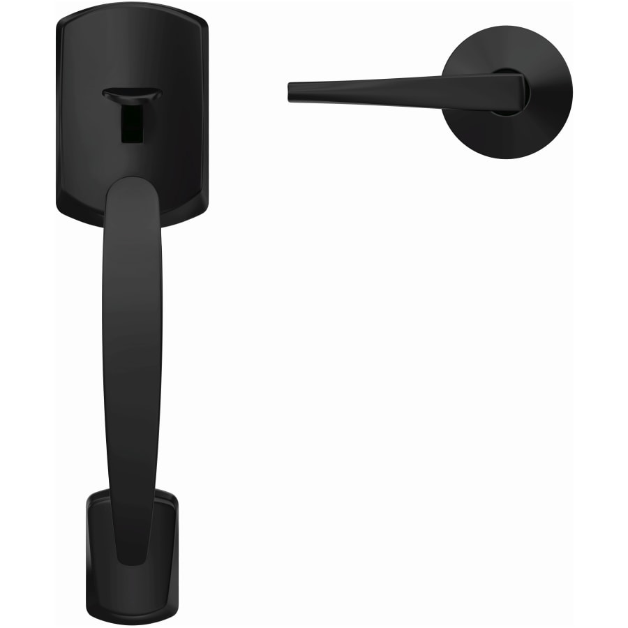 Schlage-FC285-GRW-ELR-KIN-Matte Black Head On View