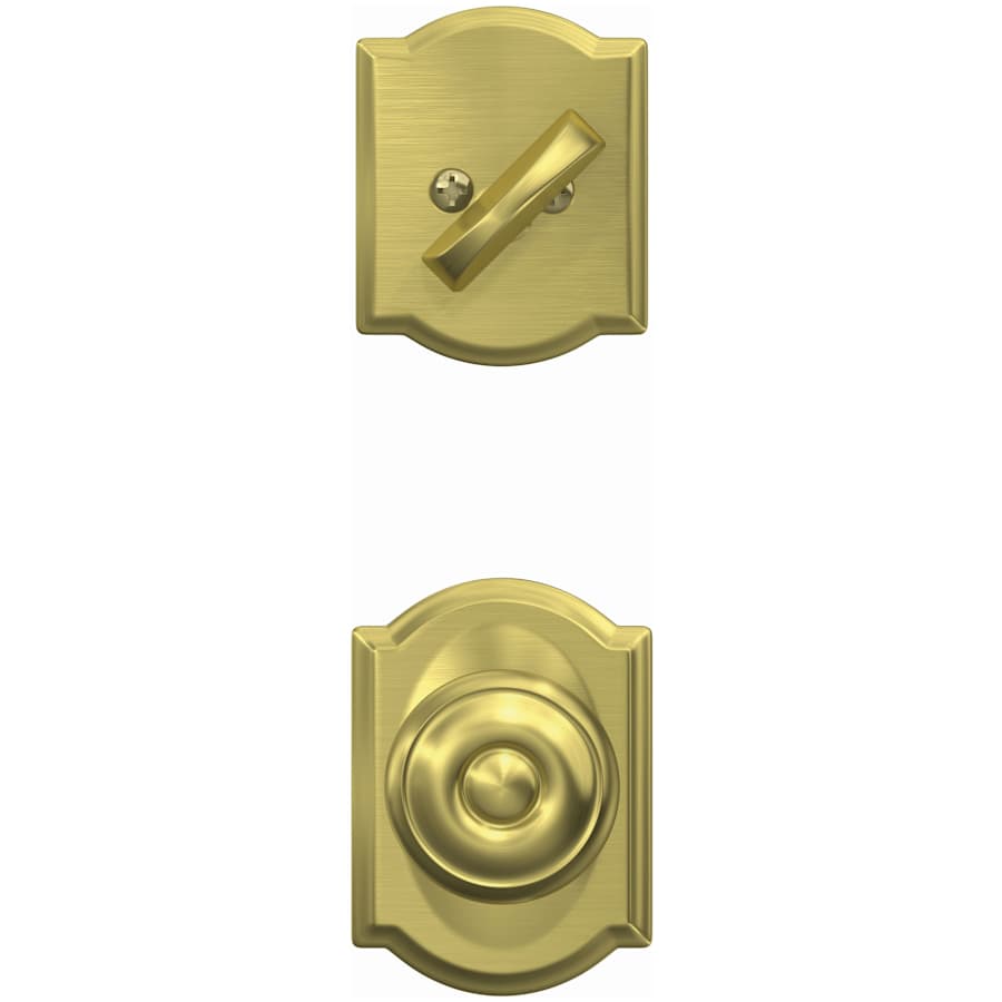 schlage-fc59-geo-cam-satin-brass-head-on-view-257