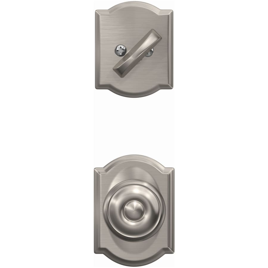 schlage-fc94-geo-cam-satin-nickel-head-on-view-405 schlage-fc94-geo-cam-satin-nickel-head-on-view-405