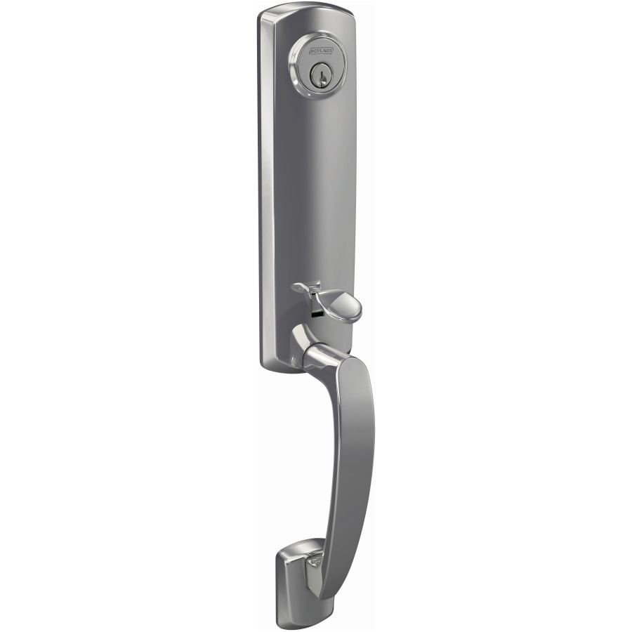 Schlage-FCT92-GRW-Bright Chrome Angled Left View