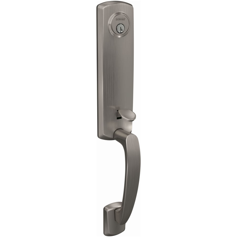 Schlage-FCT92-GRW-Satin Nickel Angled Left View