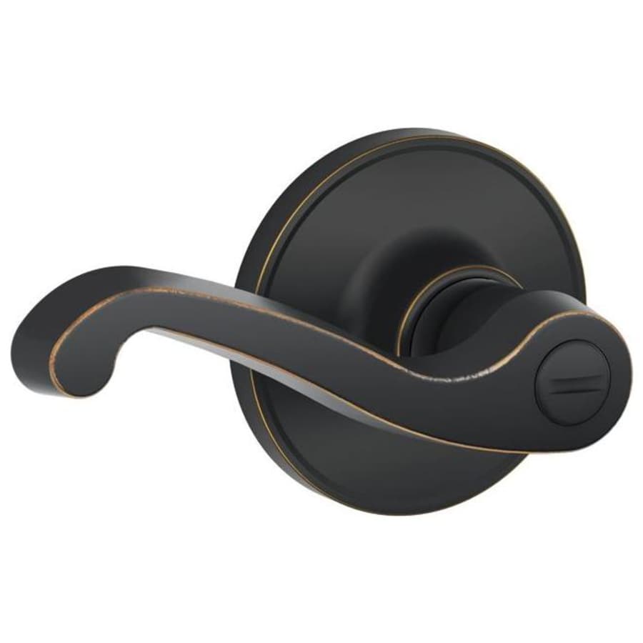 Schlage LaSalle Privacy Door Lever Set (Formerly Dexter) Aged Bronze