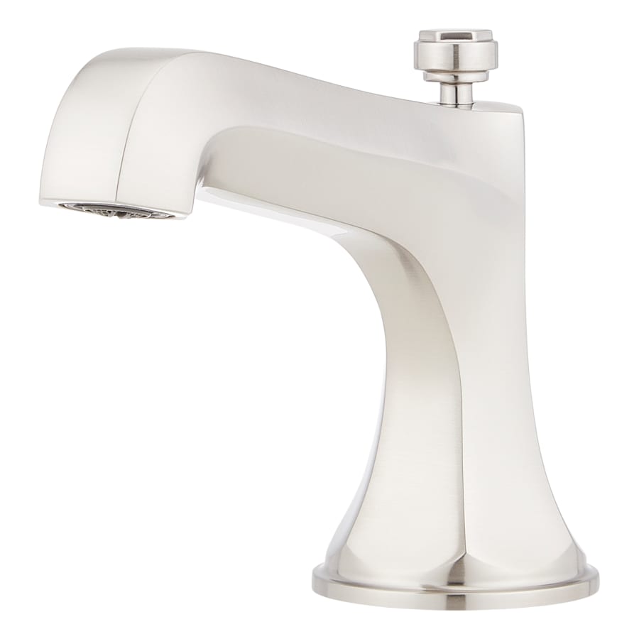 Signature Hardware Elita Widespread Faucet - Less Handles Brushed Nickel