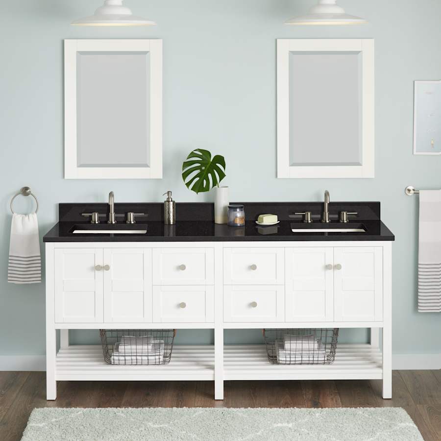 Signature Hardware Olsen Double Console Vanity - Thumbnail 4