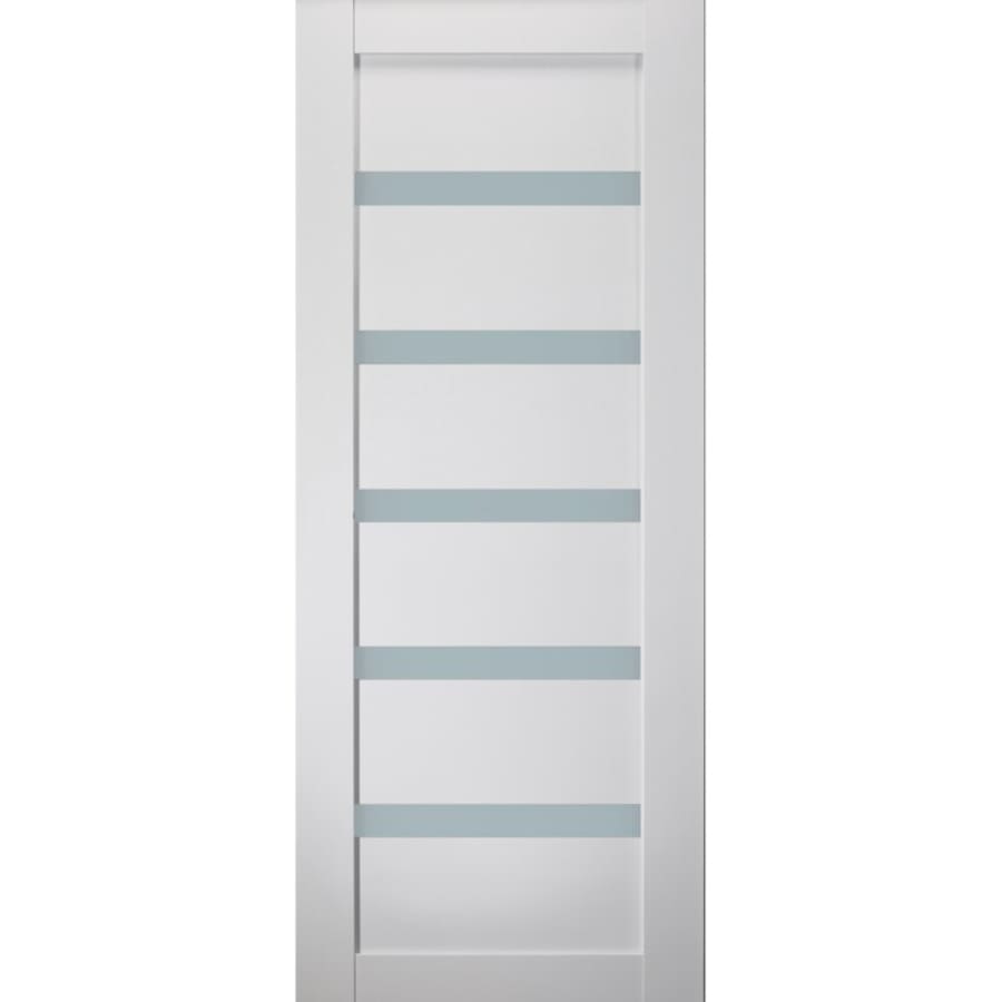 24 in. x 80 in. 7-Lite Satin Etch Primed Solid Core MDF Interior Door Slab 24 in. x 80 in. 7-Lite Satin Etch Primed Solid Core MDF Interior Door Slab