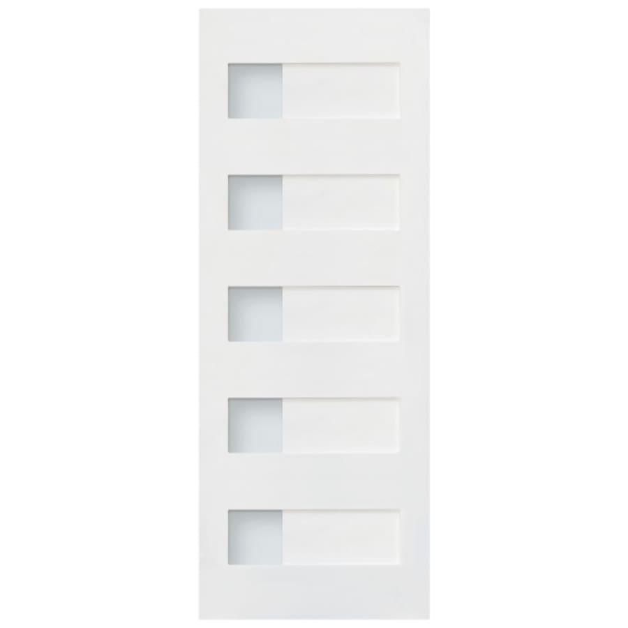 24 in. x 80 in. 7-Lite Satin Etch Primed Solid Core MDF Interior Door Slab 24 in. x 80 in. 7-Lite Satin Etch Primed Solid Core MDF Interior Door Slab