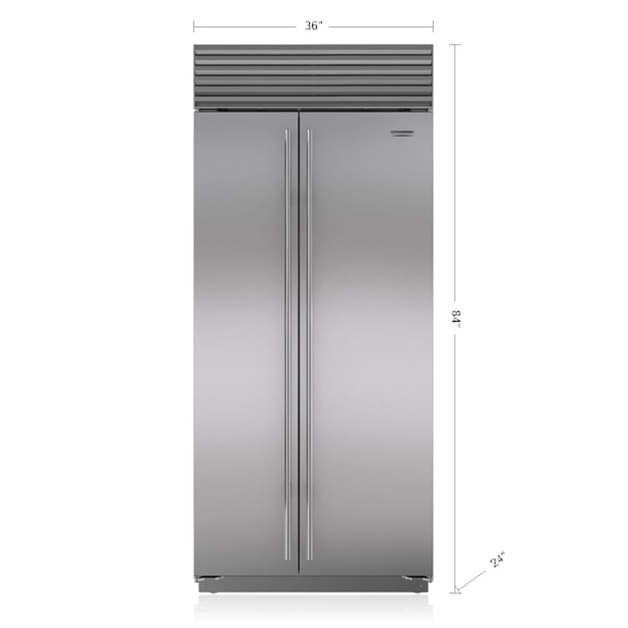 Sub zero 36 inch side by side store