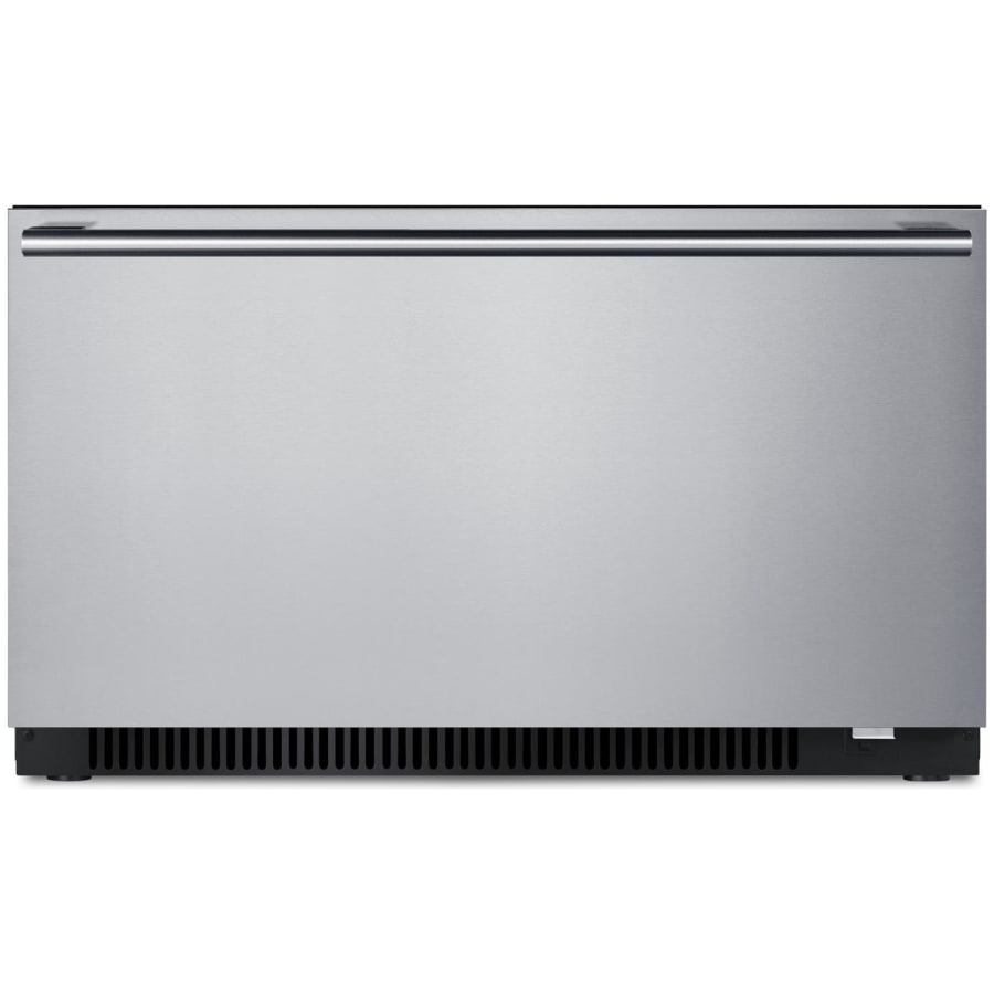 Summit 30 Inch Wide 2.4 Cu. Ft. Panel Ready Refrigerator Drawer with Digital Thermostat and Convertible Design Stainless Steel