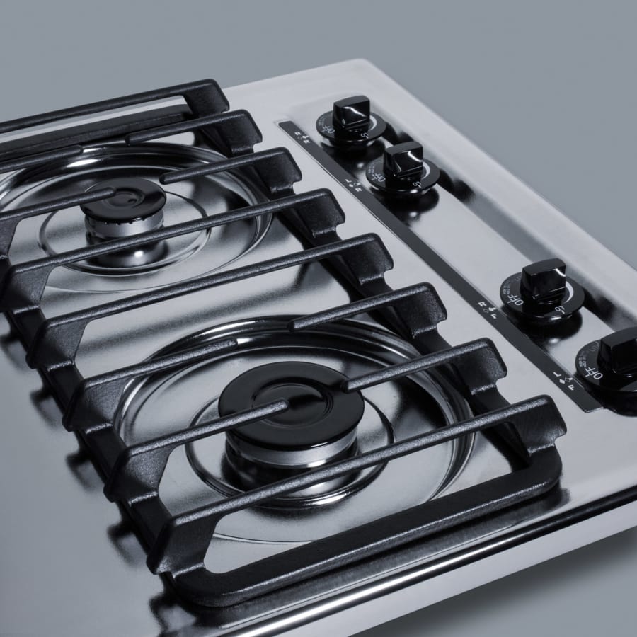 Summit ZTL033S 24 Inch Wide 4 Burner Gas Cooktop with