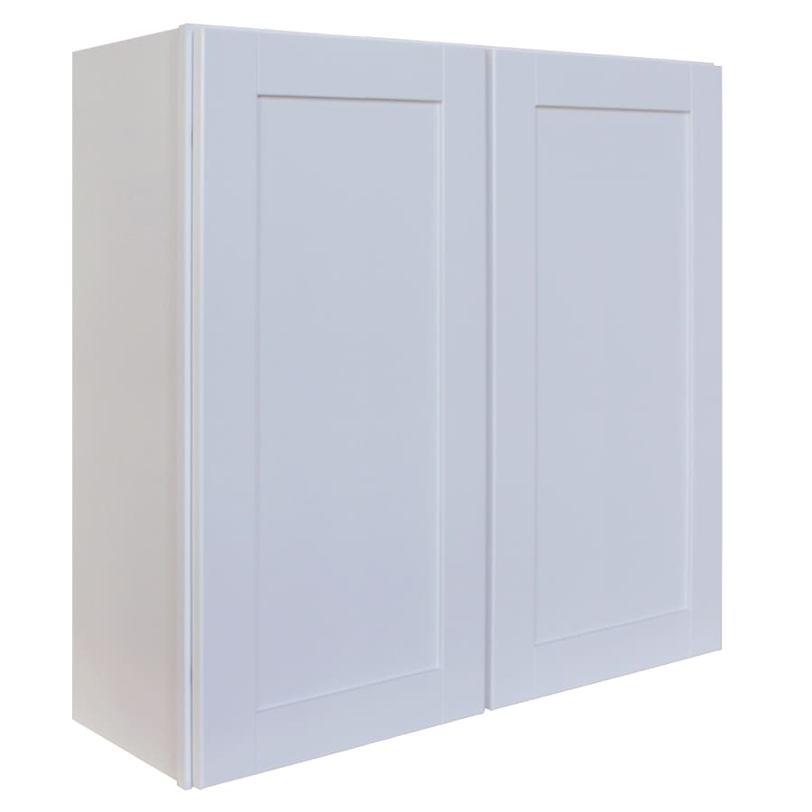Sunny Wood Shaker Hill 36" Tall Wide x 36" Tall Double Door Wall Cabinet Designer White