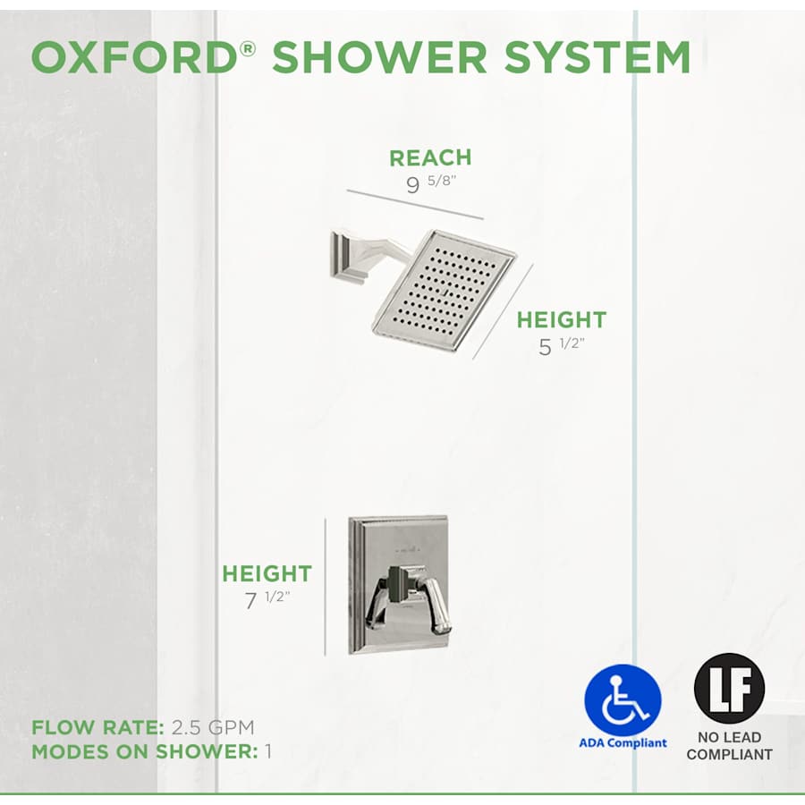 Oxford Shower Dimensions