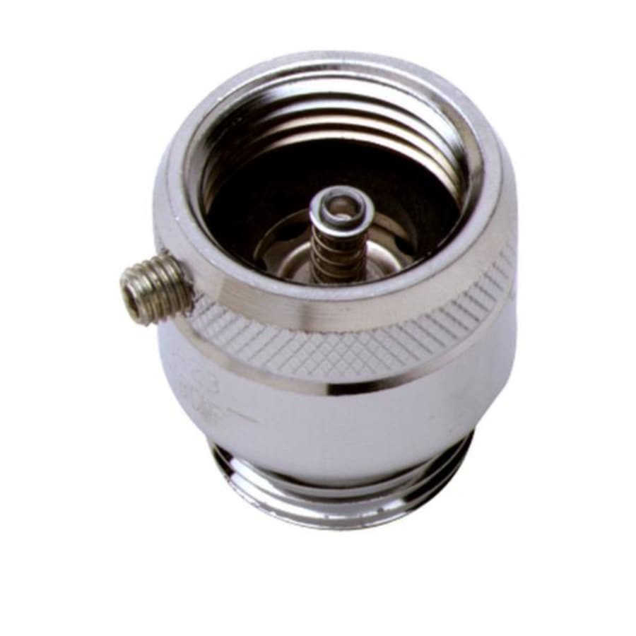 T and S Brass Vacuum Breaker, 3/4" Garden Hose Inlet & Outlet, Atmospheric, Non-Continuous Pressure Chrome