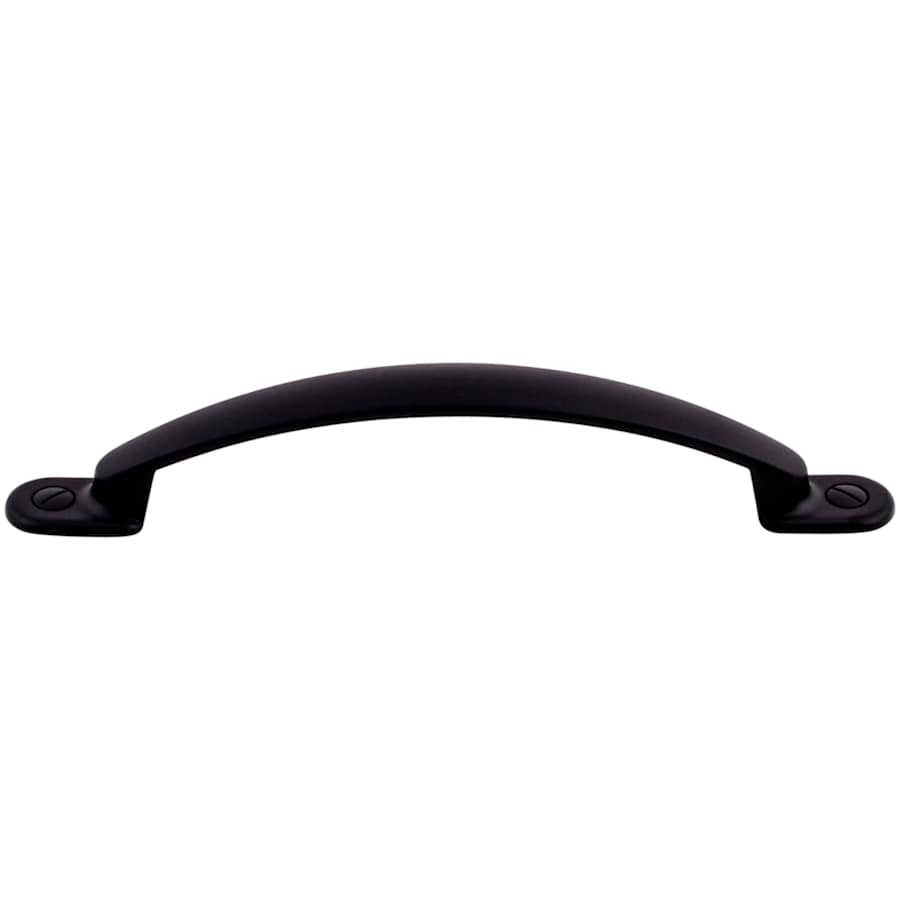 Top Knobs Arendal 5-1/16 Inch Center to Center Handle Cabinet Pull from the Somerset Collection Flat Black