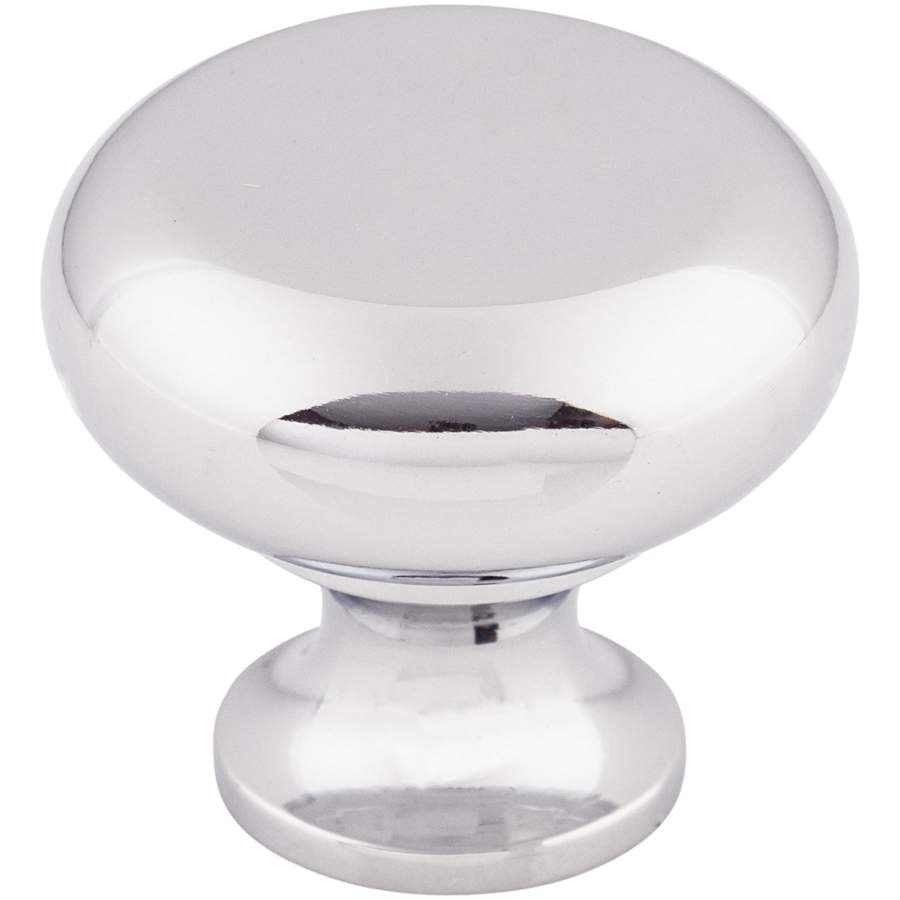 Top Knobs Flat 1-1/4 Inch Mushroom Cabinet Knob from the Somerset II Collection Polished Chrome
