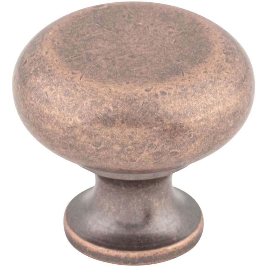 Top Knobs Flat 1-1/4 Inch Mushroom Cabinet Knob from the Somerset II Collection Antique Copper