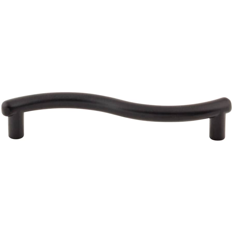 Top Knobs Spiral 3-3/4 Inch Center to Center Handle Cabinet Pull from the Nouveau Collection Flat Black