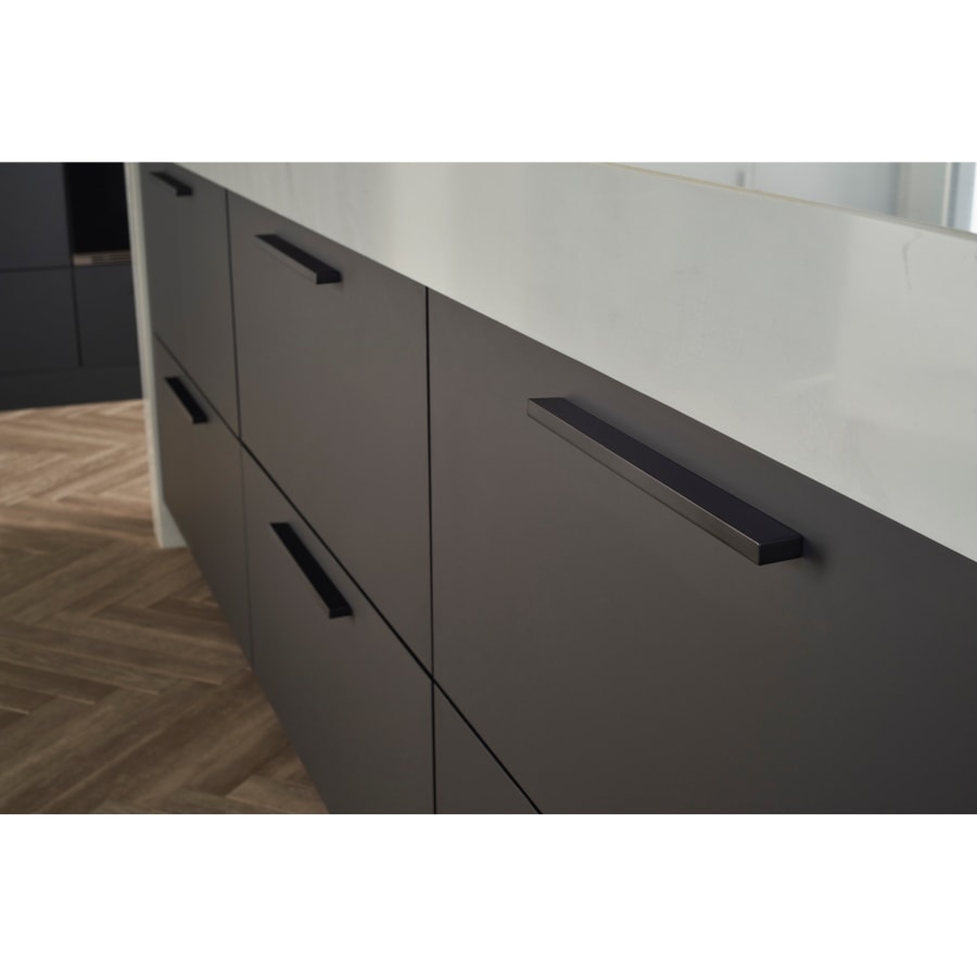Top Knobs TK277BLK Modern Metro 8 Inch Center to Center Cup
