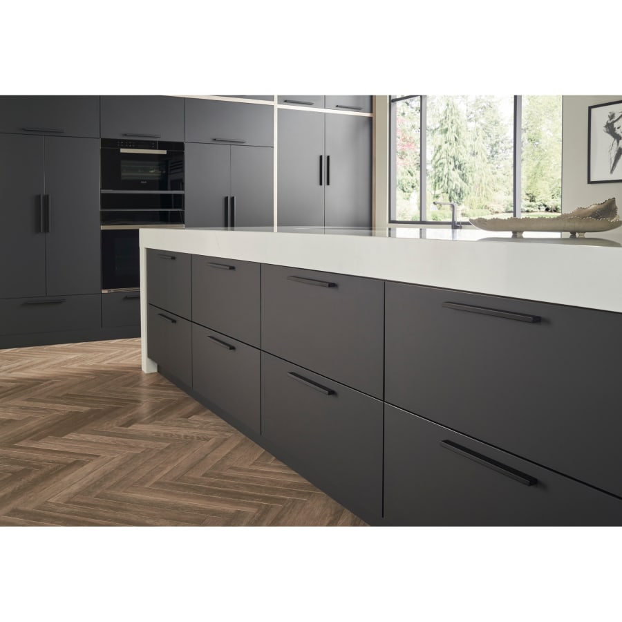 Top Knobs TK277BLK Modern Metro 8 Inch Center to Center Cup
