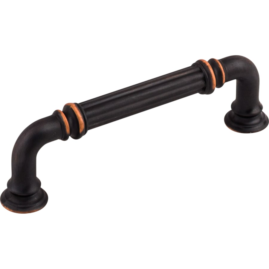 Top Knobs TK322AG Reeded 3-3/4 Inch Center to Center Handle
