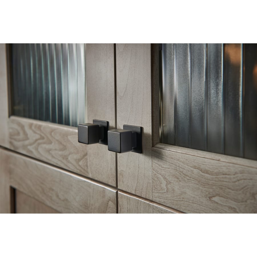 Top Knobs TK94BSN 1 Inch Square Cabinet Knob Backplate from