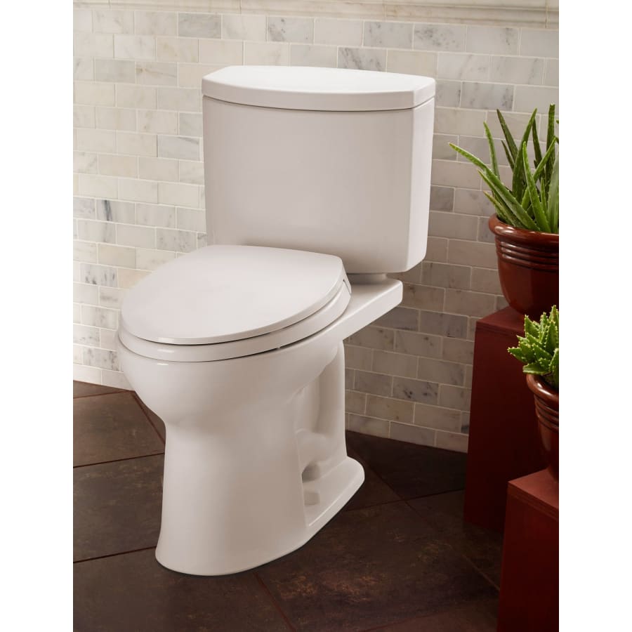TOTO CST453CEFG#01 Drake II 1.28 GPF Two Piece Round Toilet