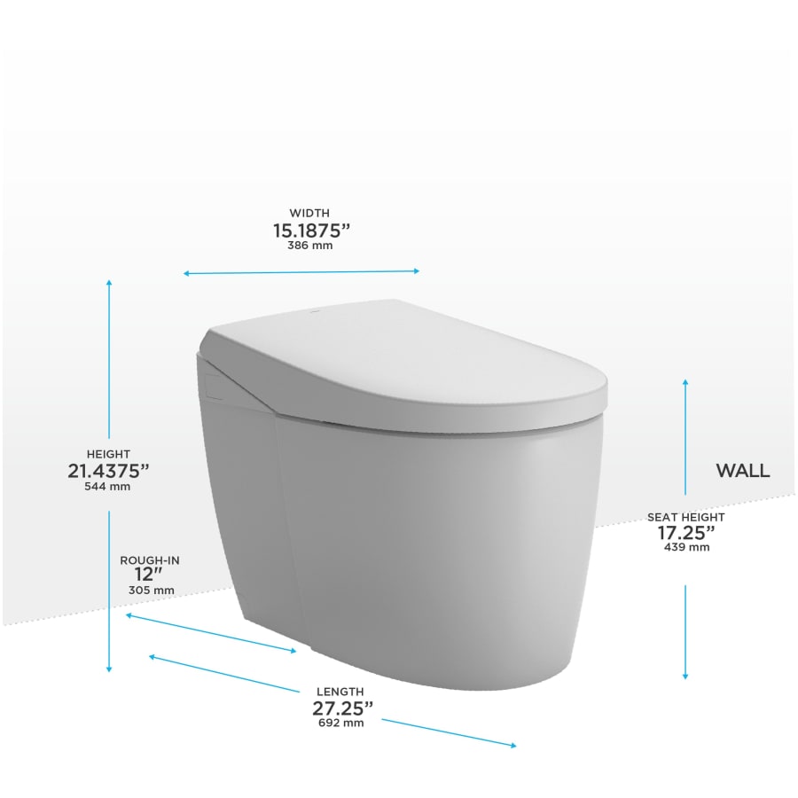 TOTO MS8551CUMFG#01 Neorest AS 0.8 / 1 GPF Dual Flush One