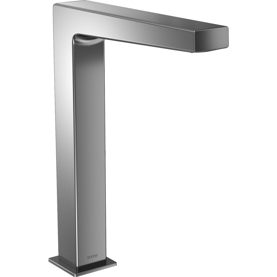 TOTO Axiom ECOPOWER 0.5 GPM Vessel Single Hole Bathroom Faucet with Thermostatic Mixing Valve and 20 Second Continuous Flow Polished Chrome