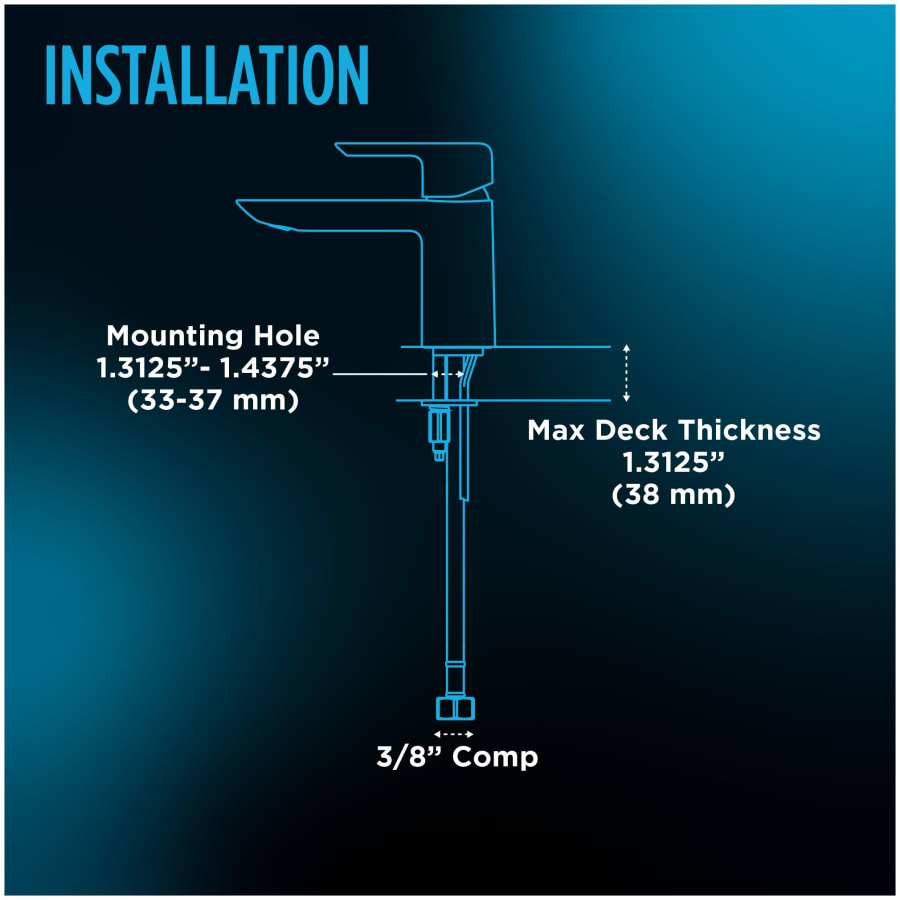 TOTO TL363SDA05R#CP Oberon 0.5 GPM Single Hole Bathroom