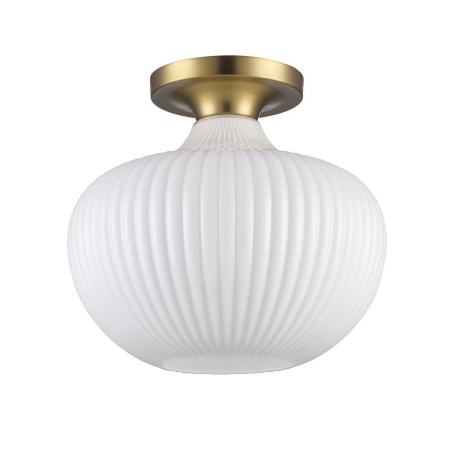 Trans Globe Lighting 16180 Aristo 12 Wide Semi Flush Ceiling Fixture Antique Gold
