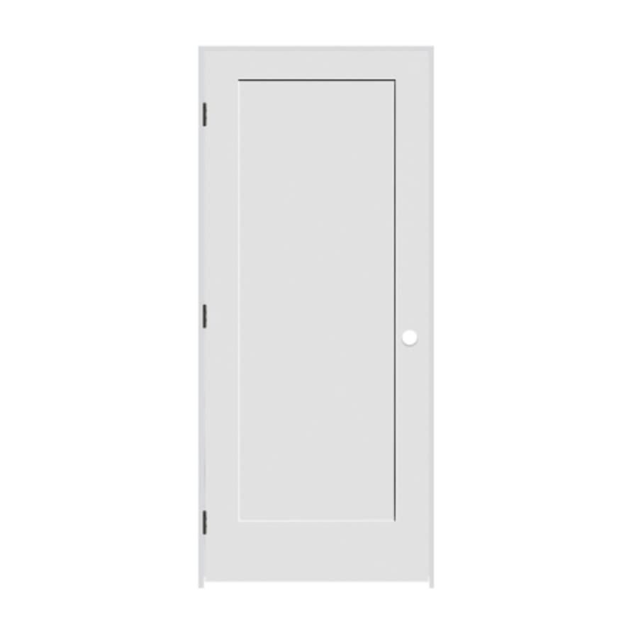 Trimlite 32" by 80" 1-Panel Shaker Right Handed Interior Prehung Fire Rated Passage Door with Oil Rubbed Bronze Hinges and 4 9/16" Door Jamb - Bronze Sill Primed