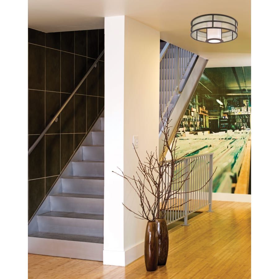 Troy Lighting F2737 Discus 2 Light Pendant with Opal Glass